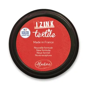 Pečiatkovací vankúšik Izink Textile červená